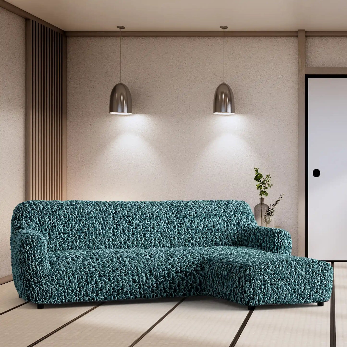 L-Shaped Sofa Cover (Right Chaise) - Tiffany, Fuco Velvet