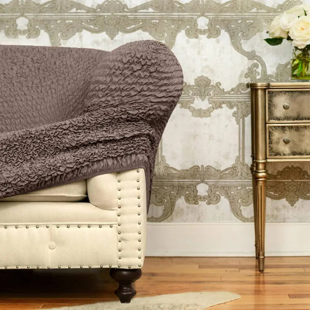 Fullback Sofa Cover (Left Chaise) - Choco, Microfibra Collection