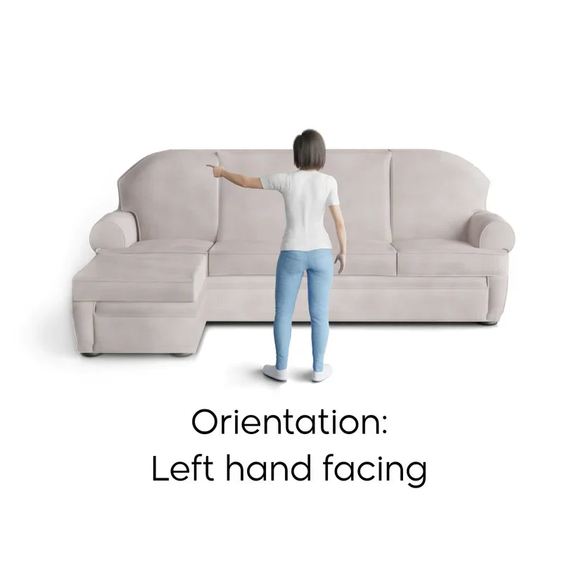 Fullback Sofa Cover (Left Chaise) - Bordeaux, Microfibra Collection