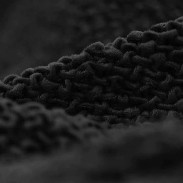 Set Of 2 Velvet Cushion Covers - Black, Velvet