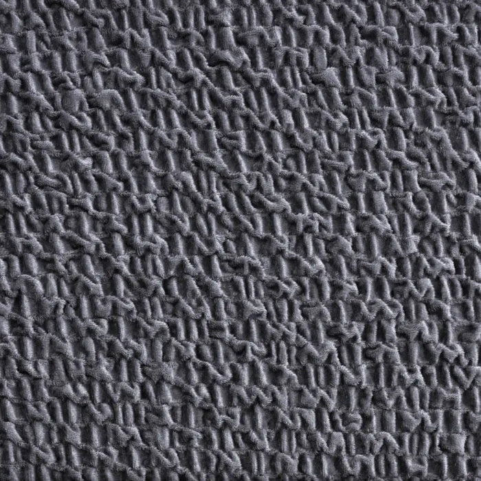 3 Seater Recliner Sofa Cover - Grey, Velvet