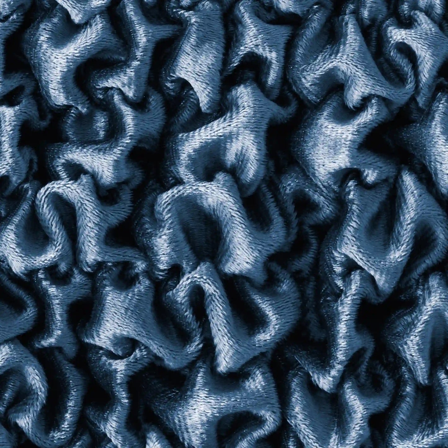 Corner Sofa Cover - Blue, Fuco Velvet