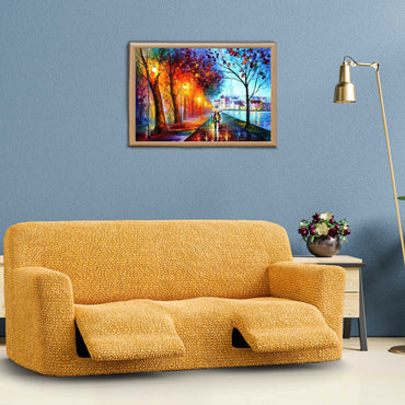 3 Seater Recliner Sofa Cover - Mango, Microfibra