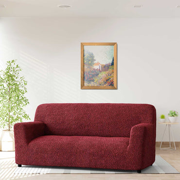 3 Seater Sofa Cover - Bordeaux, Microfibra