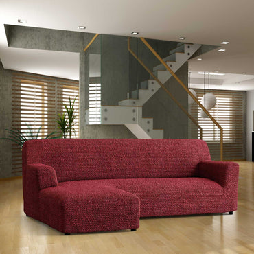 L-Shaped Sofa Cover (Left Chaise) - Bordeaux, Microfibra Collection