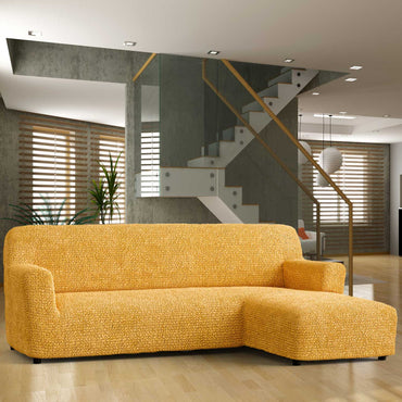 L-Shaped Sofa Cover (Right Chaise) - Mango, Microfibra Collection