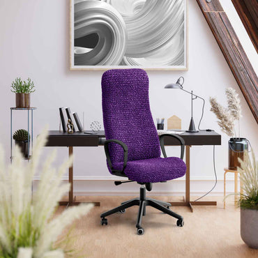 Office/ Gaming Chair Cover - Purple, Microfibra Collection
