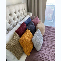 Set of 2 Microfibra Cushion Covers - Pink, Microfibra
