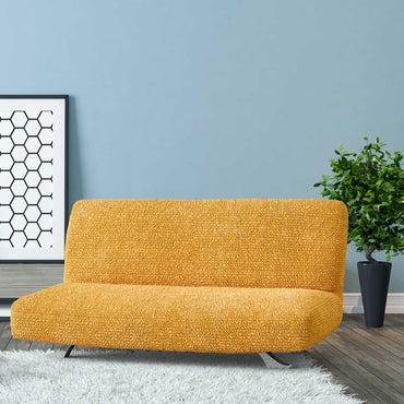 Futon Armless Sofa Bed Slipcover - Mango, Microfibra