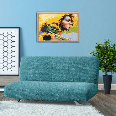 Futon Armless Sofa Bed Slipcover - Tiffany, Microfibra