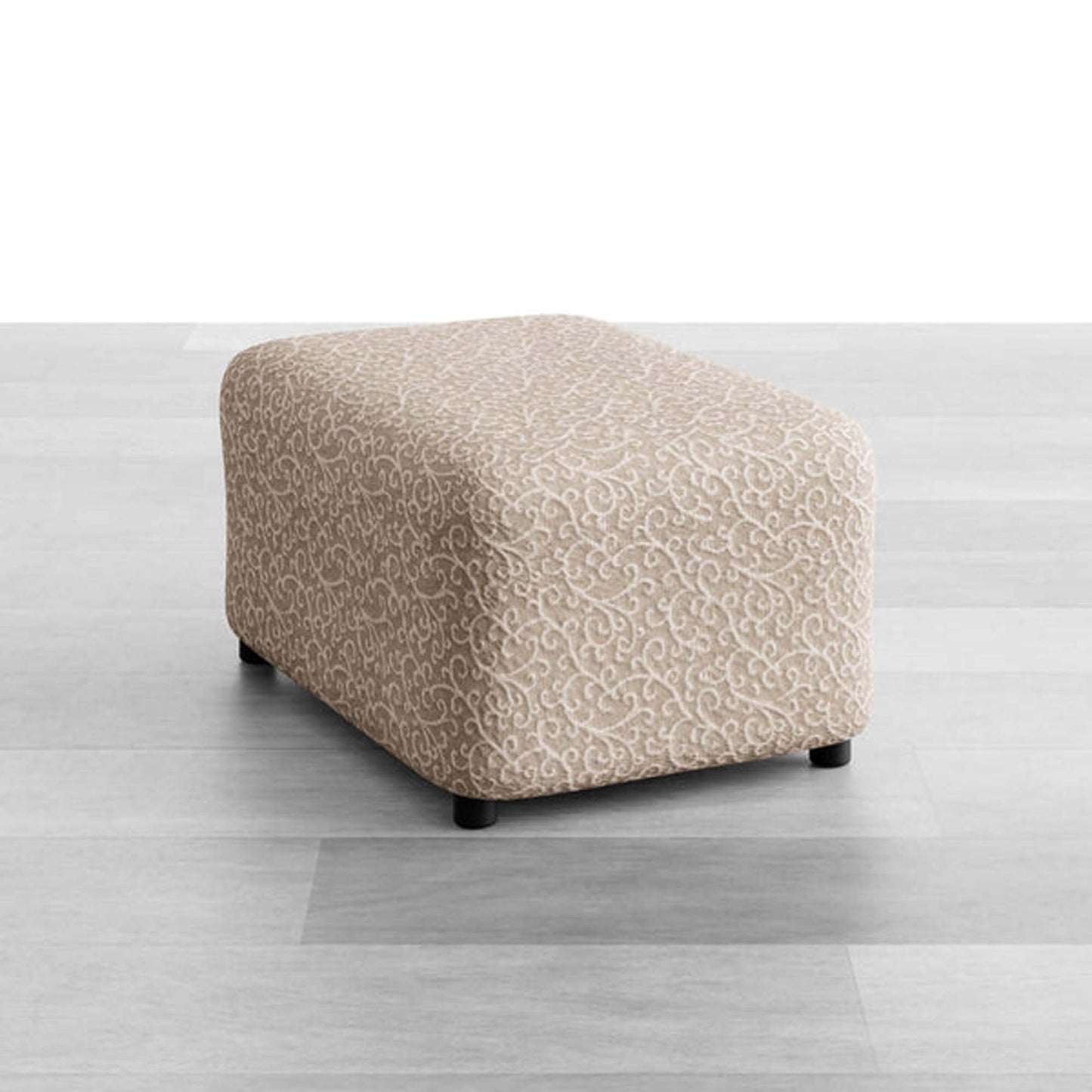 Footstool Cover - Arabesco, Jacquard 3D Collection