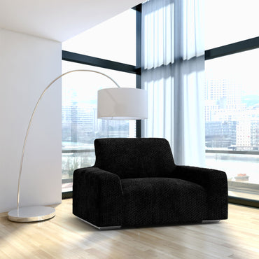 Arm Chair Cover - Black, Velvet