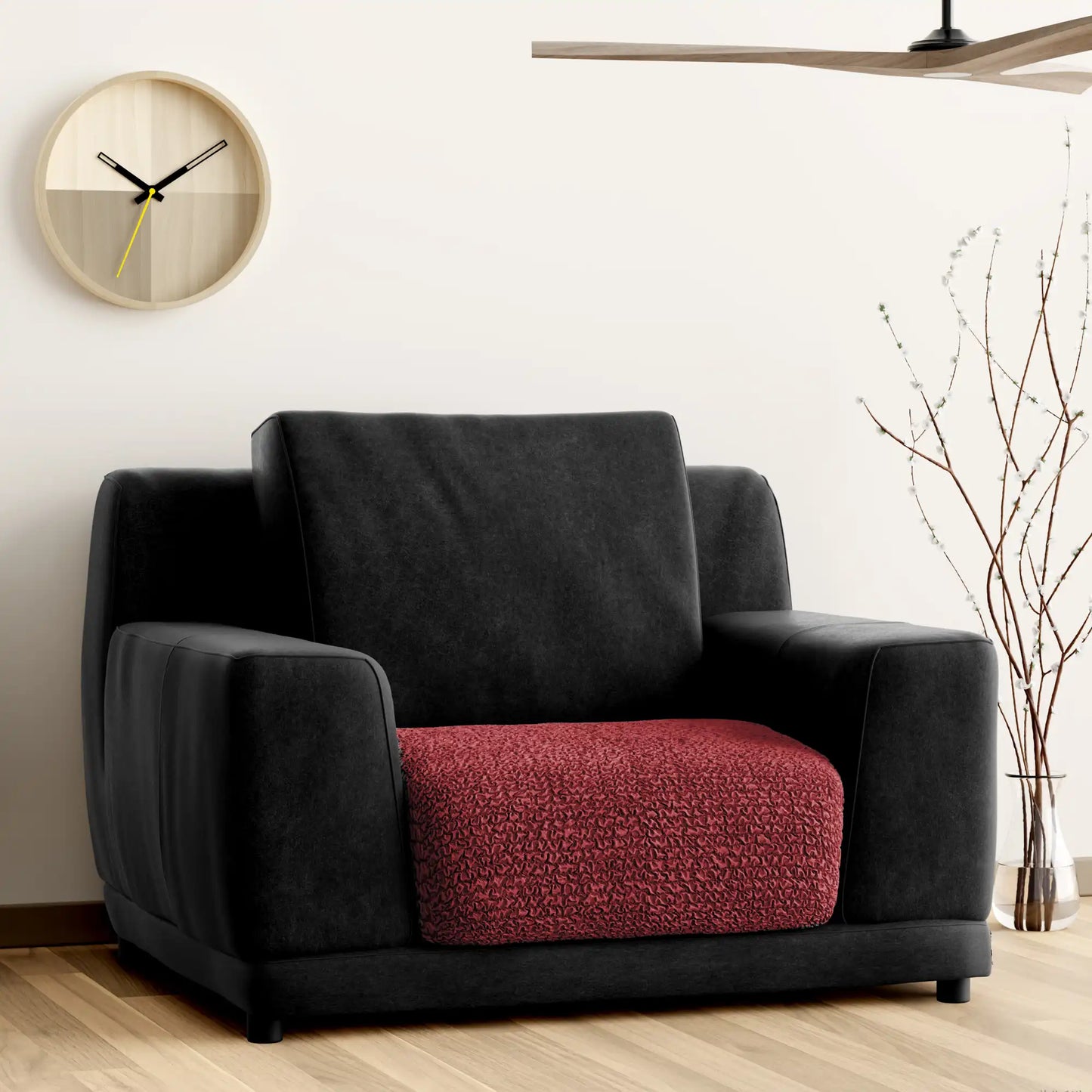 Seat Cushion Cover - Bordeaux, Microfibra Collection