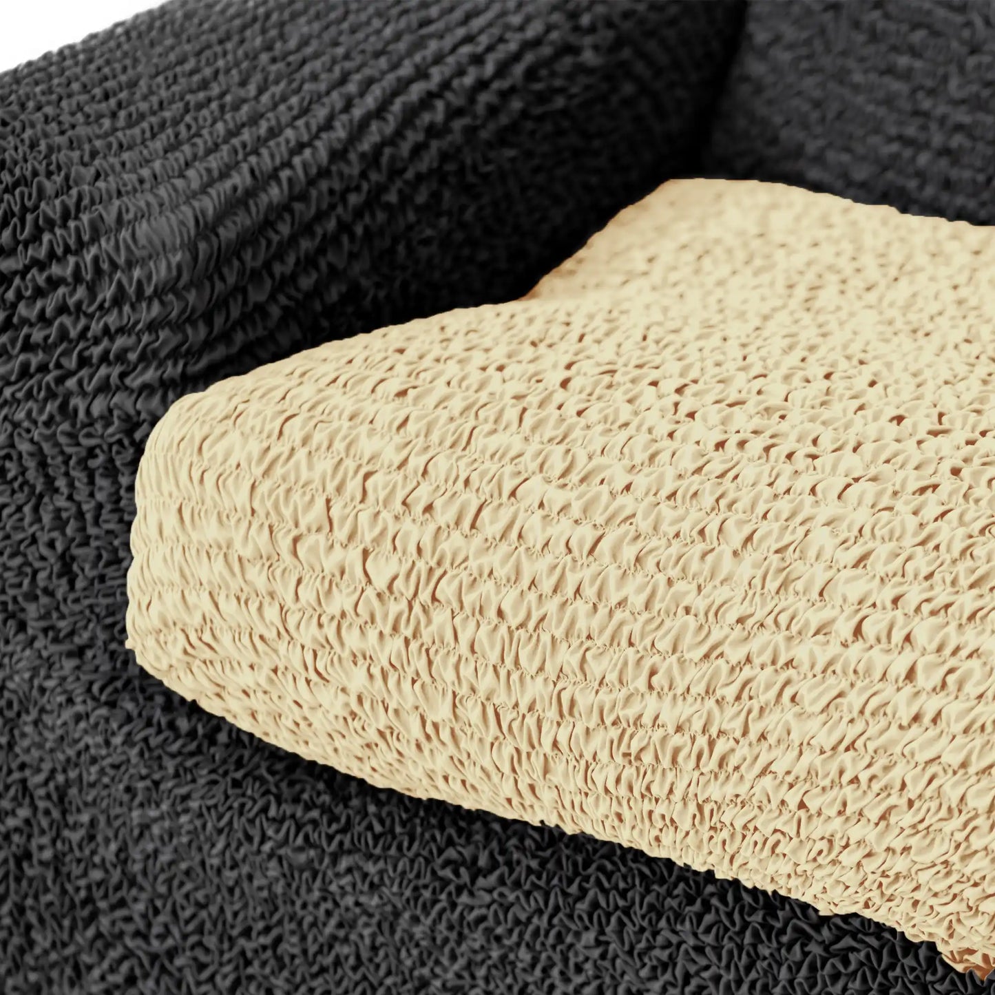 Seat Cushion Cover - Beige, Microfibra Collection