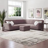Corner Sofa Cover - Choco, Microfibra