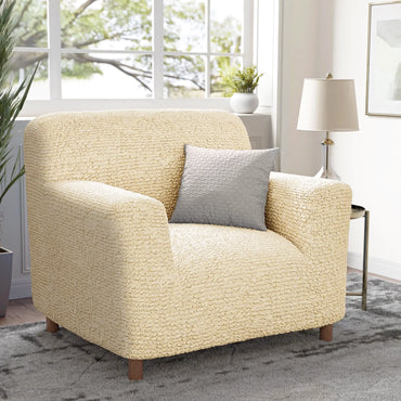 Arm Chair Cover - Beige, Microfibra Collection