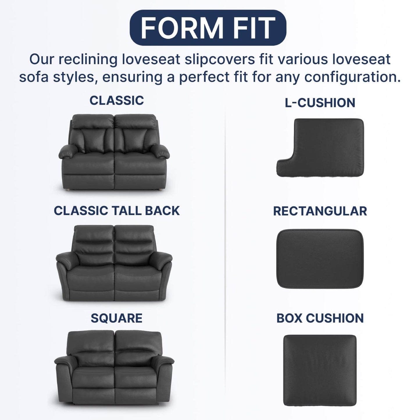 2 Seater Recliner Sofa Cover - Beige, Microfibra