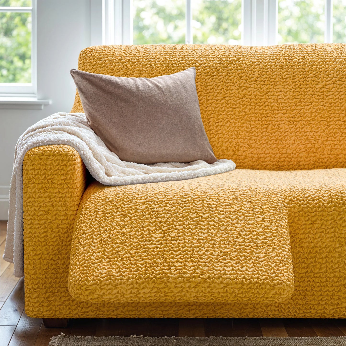 3 Seater Recliner Sofa Cover - Mango, Microfibra