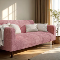 Housse de canapé 2 places - Rose, Microfibre
