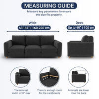 3 Seater Sofa Cover - Mango, Microfibra