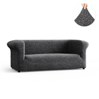 3 Seater Chesterfield Sofa Cover - Charcoal, Microfibra Collection