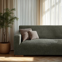 4 Seater Sofa Cover - Moss Green, Microfibra Collection