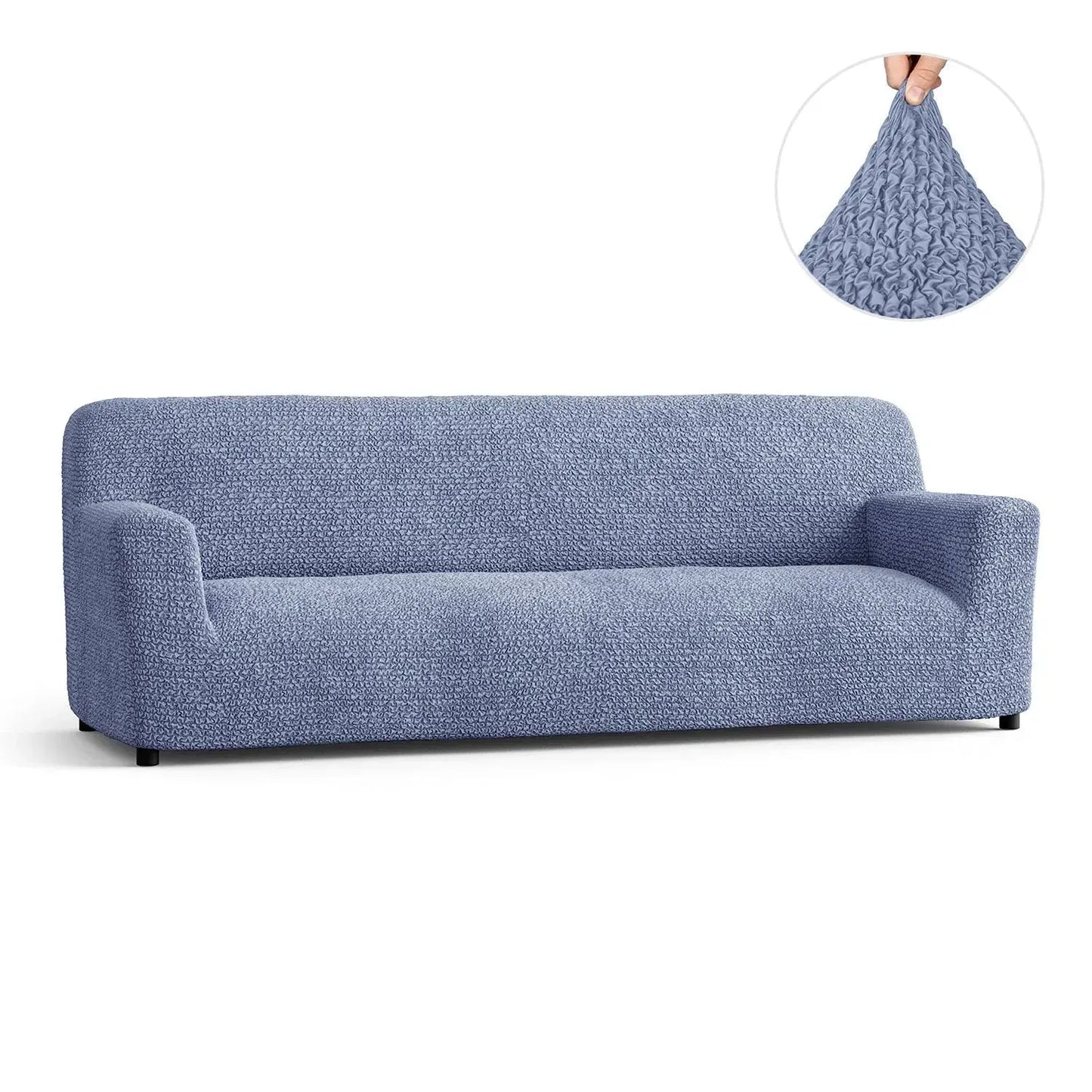 4 Seater Sofa Cover - Blue, Microfibra Collection