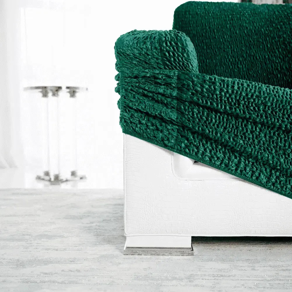 4 Seater Sofa Cover - Green, Velvet