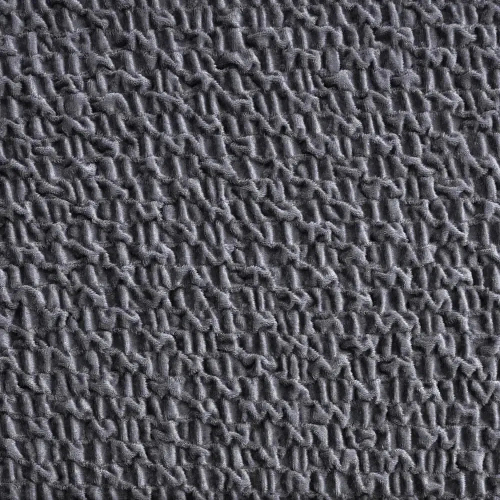 4 Seater Sofa Cover - Grey, Velvet