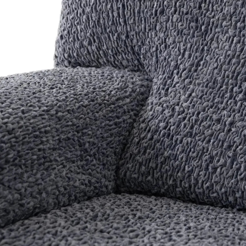 4 Seater Sofa Cover - Grey, Velvet