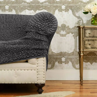 Fullback Sofa Cover (Left Chaise) - Charcoal, Microfibra Collection