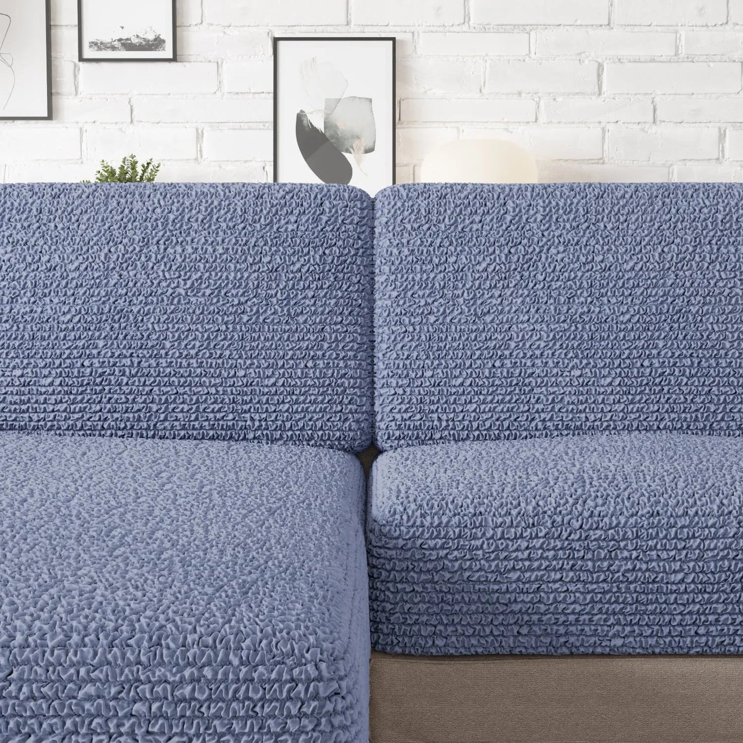 Seat Cushion Cover - Blue, Microfibra Collection