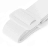 WHITE ELASTIC STRAP WITH ALLIGATOR CLIP - SET OF 2