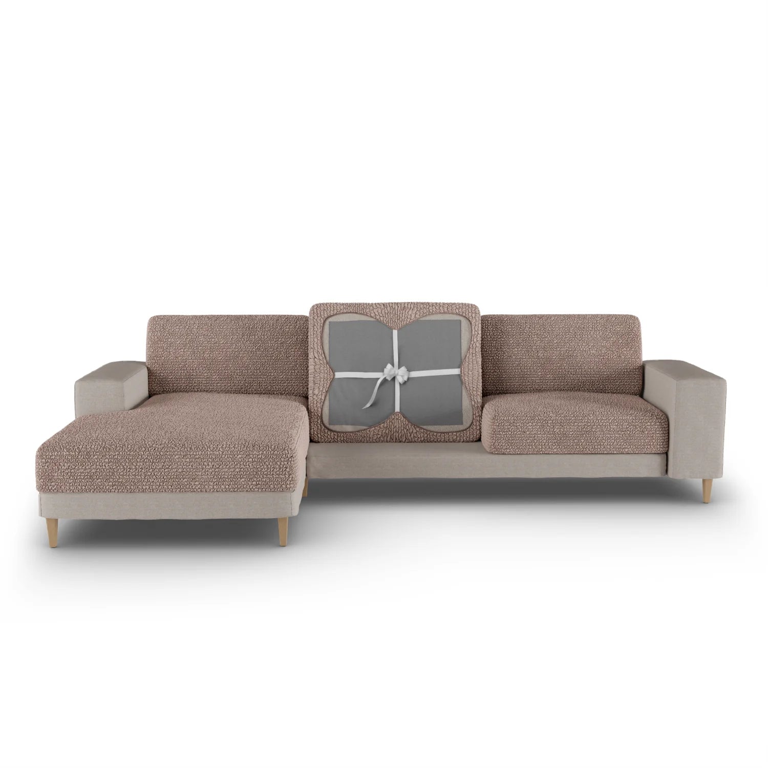 Housse de Coussin de Siège - Choco, Collection Microfibre