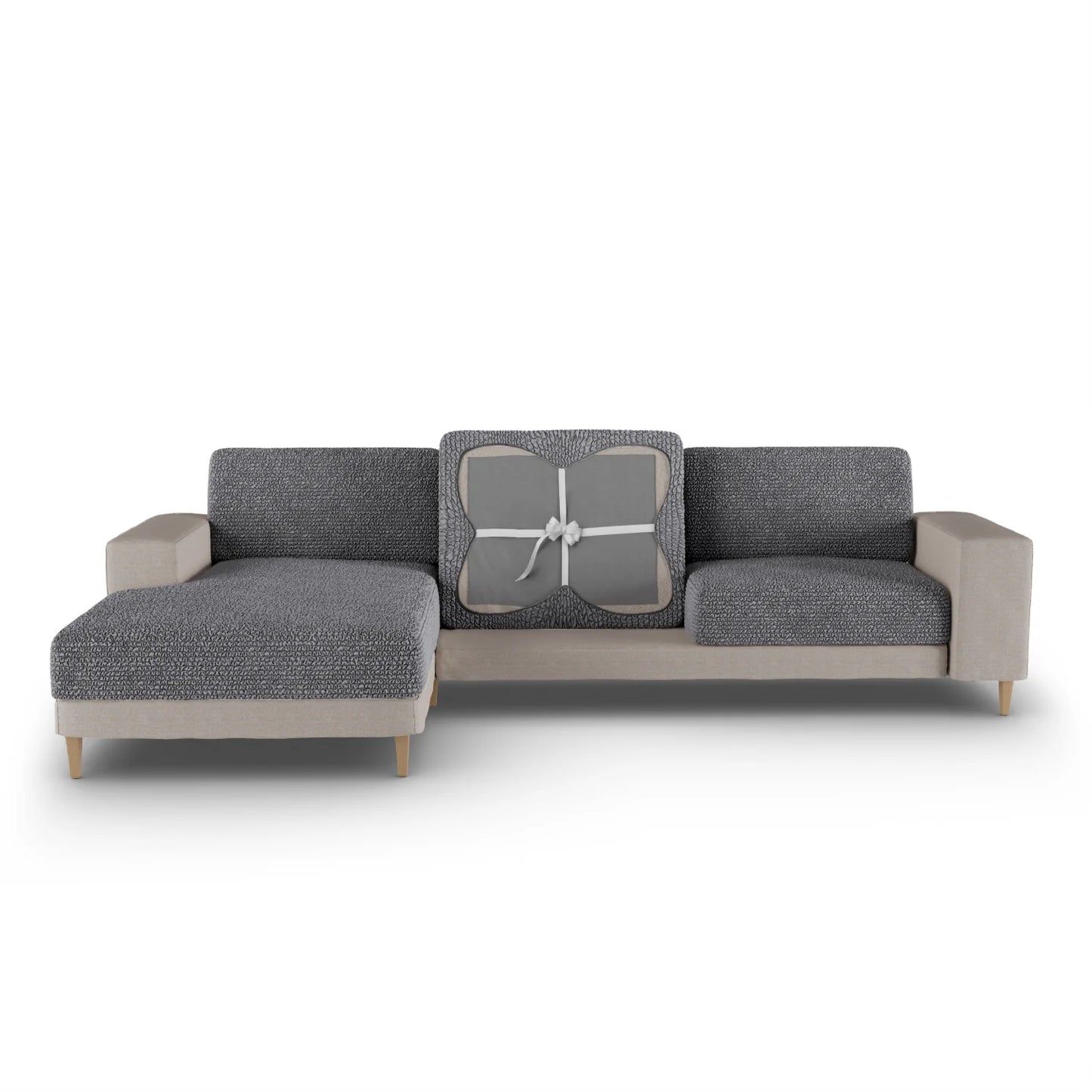 Housse de coussin de siège - Anthracite, Collection Microfibre