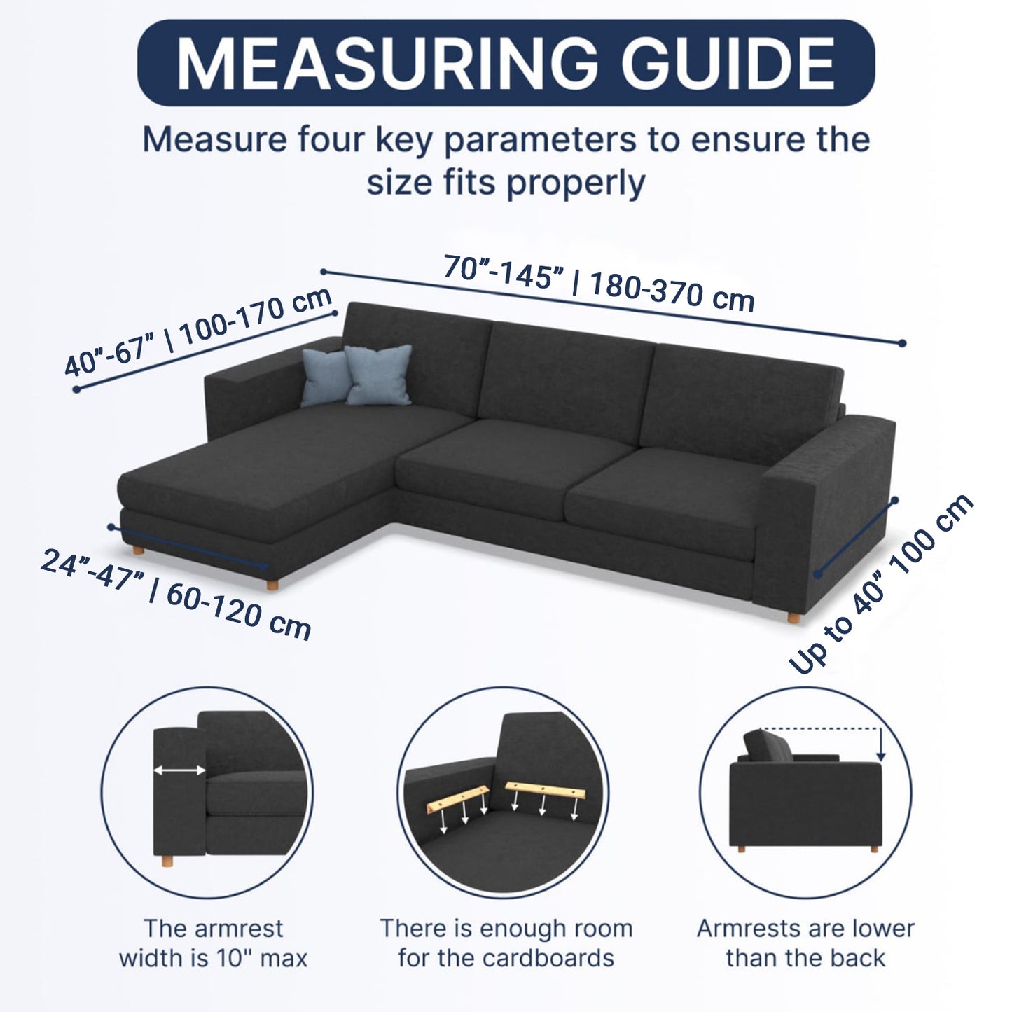 L-Shaped Sofa Cover (Left Chaise) - Graffio Beige, Microfibra Printed Collection