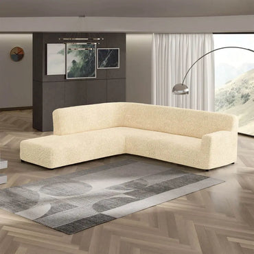 Fullback Sofa Cover (Left Chaise) - Beige, Microfibra Collection