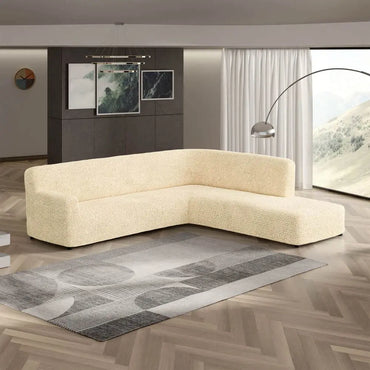 Fullback Sofa Cover (Right Chaise) - Beige, Microfibra Collection