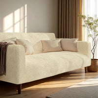 2 Seater Sofa Cover - Beige, Microfibra