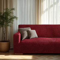 3 Seater Sofa Cover - Bordeaux, Microfibra