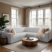 Corner Sofa Cover - Pearl, Microfibra
