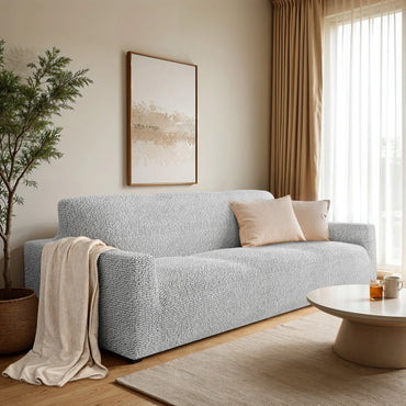 3 Seater Sofa Cover - Pearl, Microfibra
