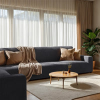 Corner Sofa Cover - Charcoal, Microfibra