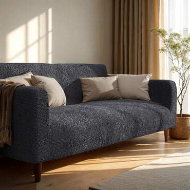 2 Seater Sofa Cover - Charcoal, Microfibra