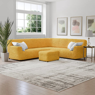Housse de canapé d'angle - Mangue, Microfibre