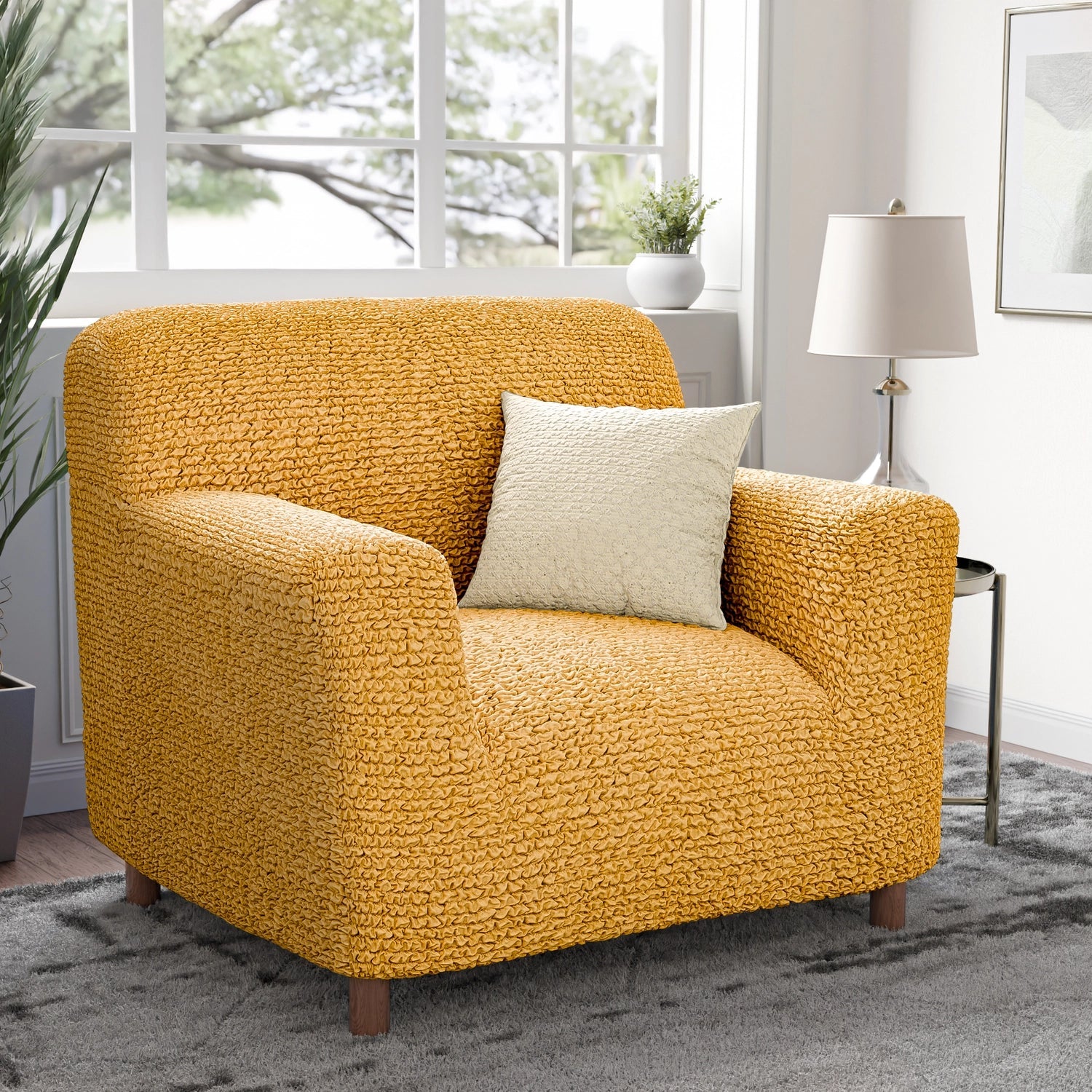 Arm Chair Cover - Mango, Microfibra
