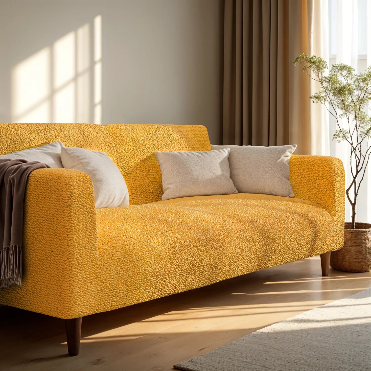 2 Seater Sofa Cover - Mango, Microfibra