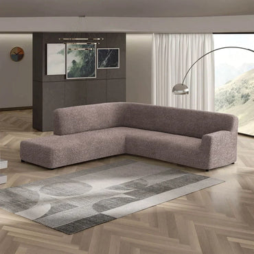 Fullback Sofa Cover (Left Chaise) - Choco, Microfibra Collection