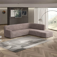 Fullback Sofa Cover (Right Chaise) - Choco, Microfibra Collection