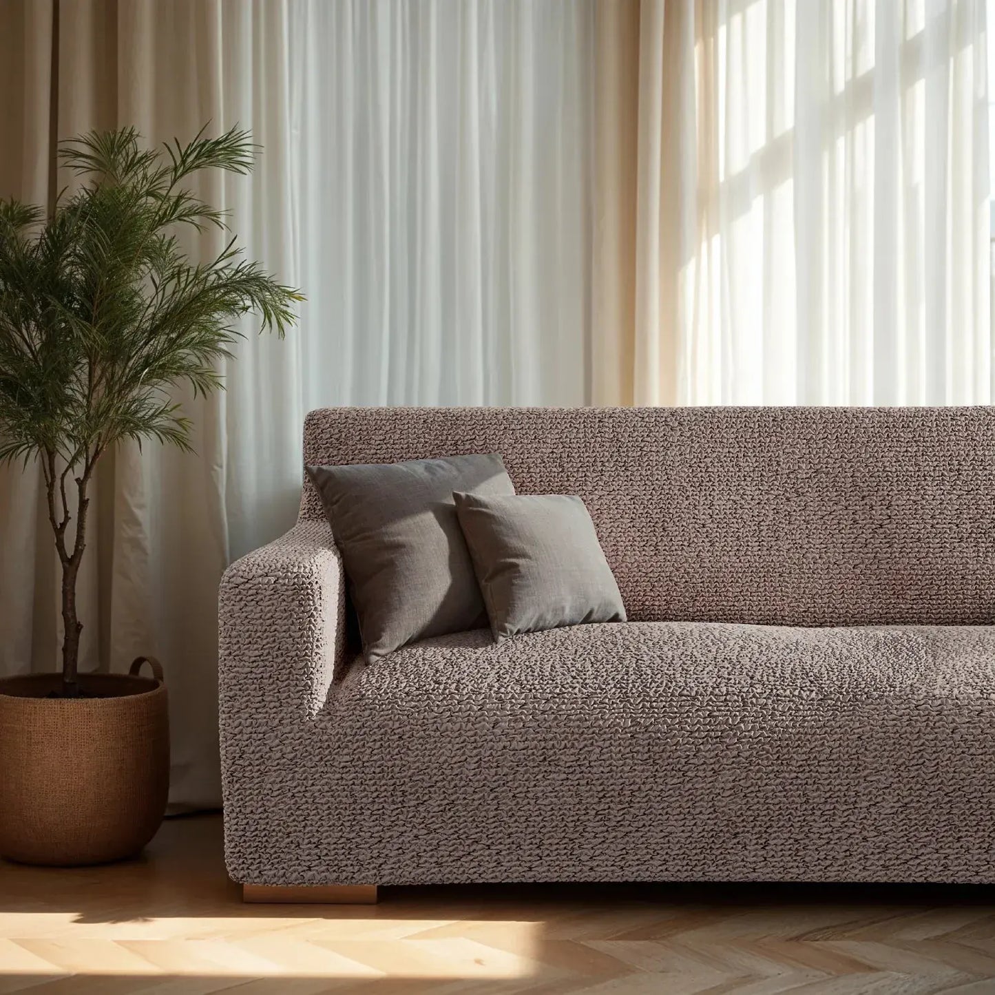 3 Seater Sofa Cover - Choco, Microfibra